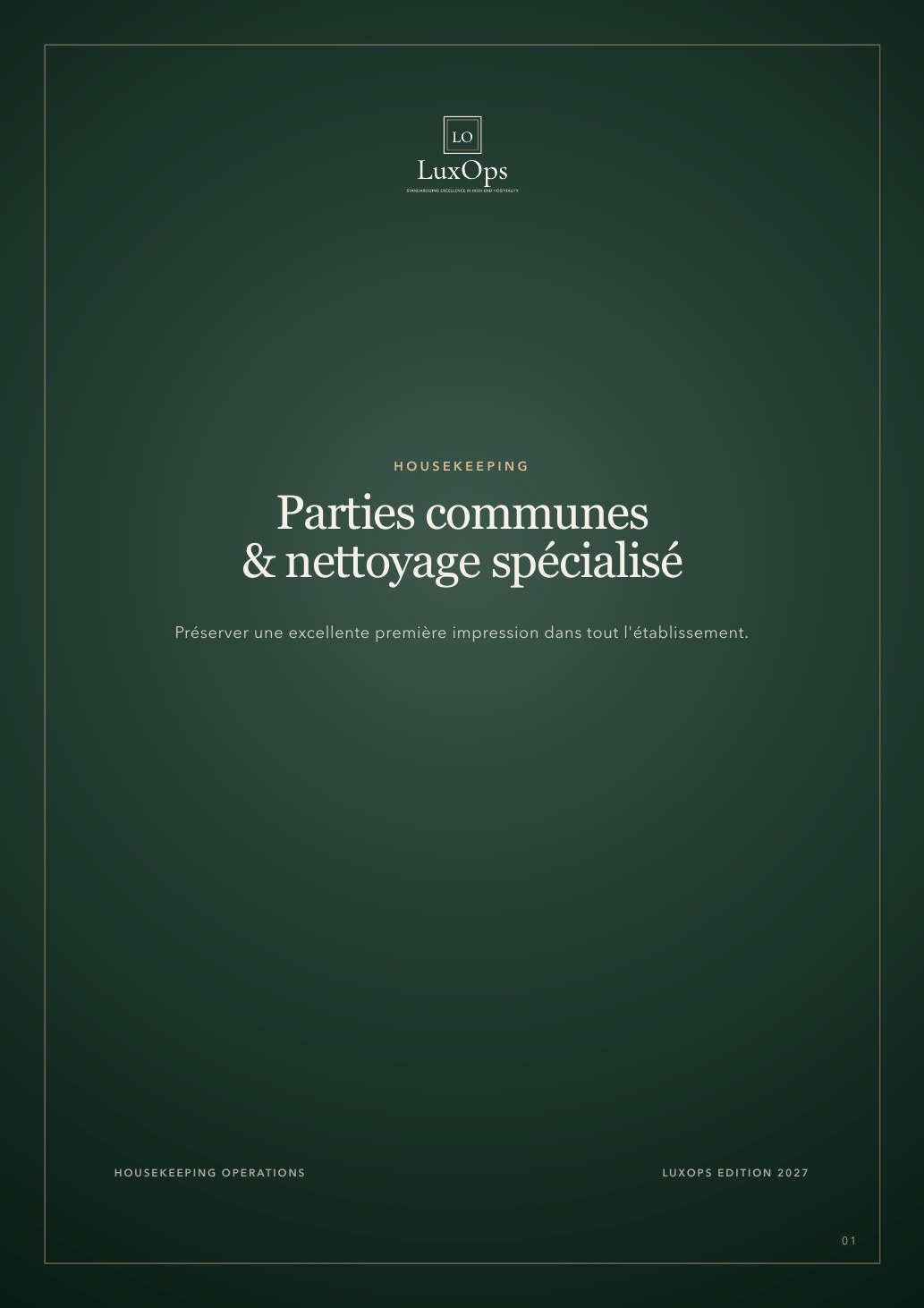 Chapitre 04 · Espaces communs & nettoyages spéciaux