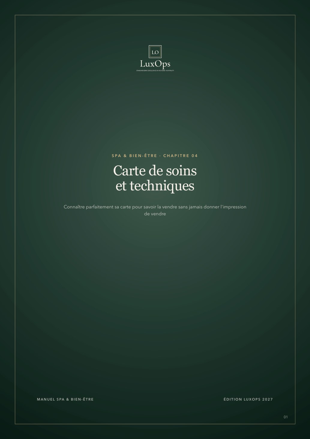 Chapitre 04 · Carte de soins & techniques