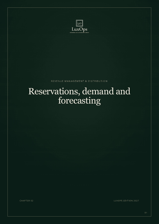 Chapter 02 · Reservations, demand and forecasting